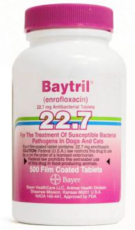 Baytril 22.7 mg per Purple Tab