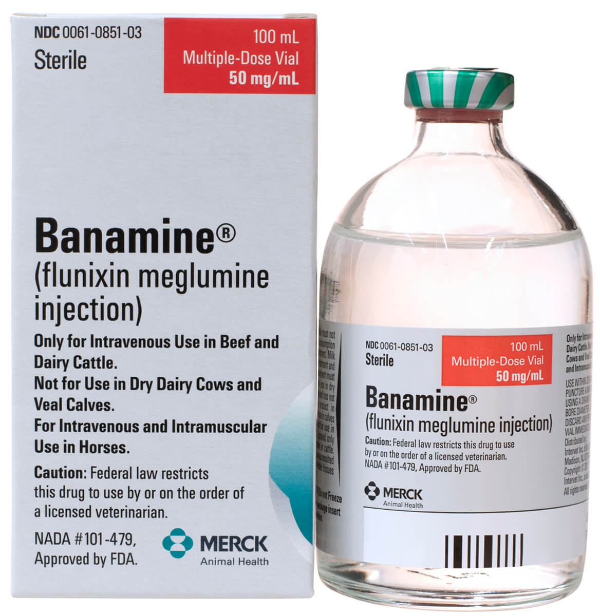Banamine Inj 50mg/mL 100mL Bottle