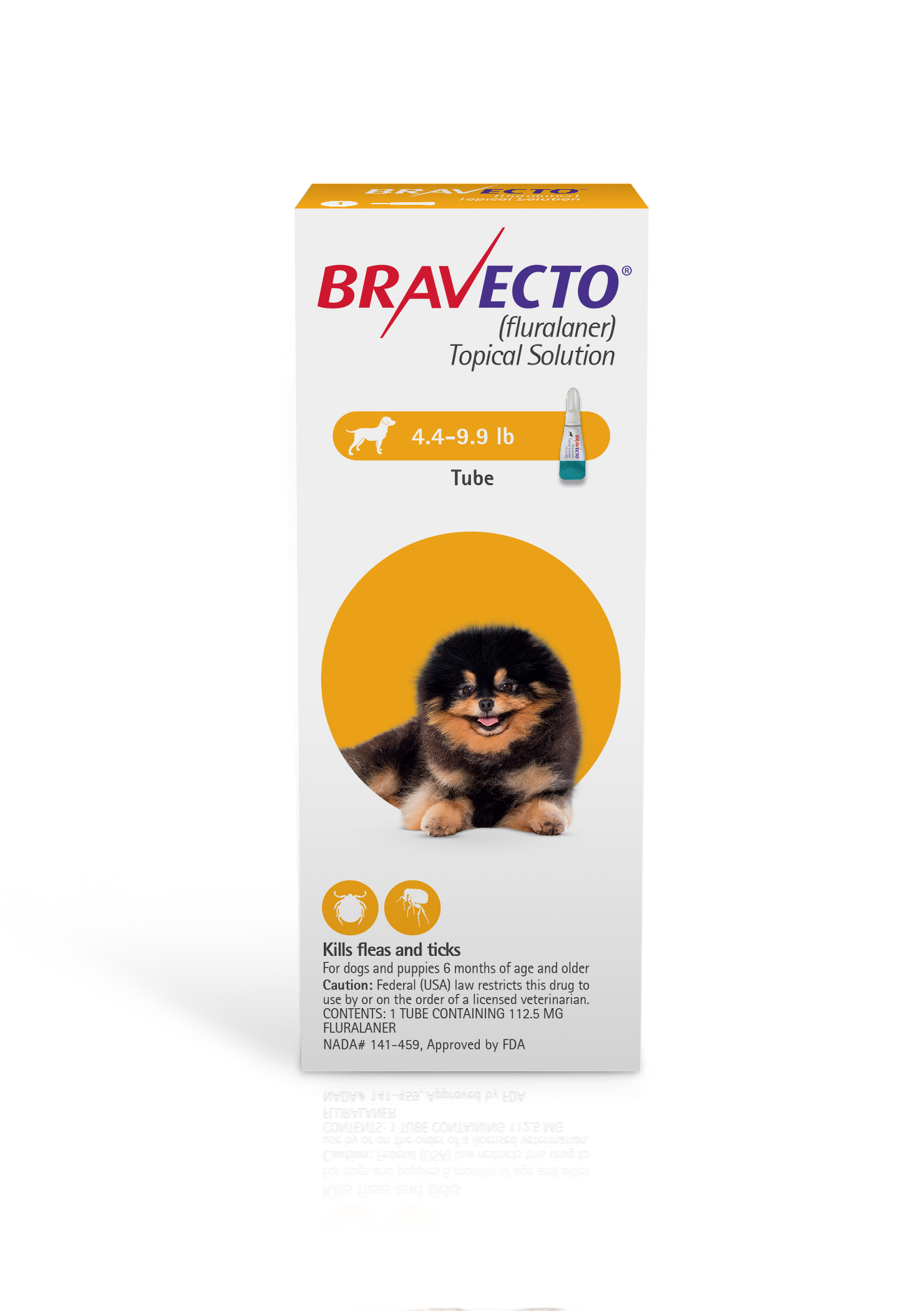 Bravecto Topical Solution for Dogs 4.4 9.9 lbs (1 Dose)