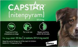 Capstar for Dogs over 25 lbs 6 Tablets