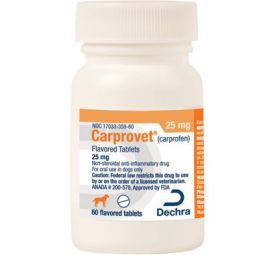 Carprovet (Carprofen) Flavored Tablets 25mg 60 Count