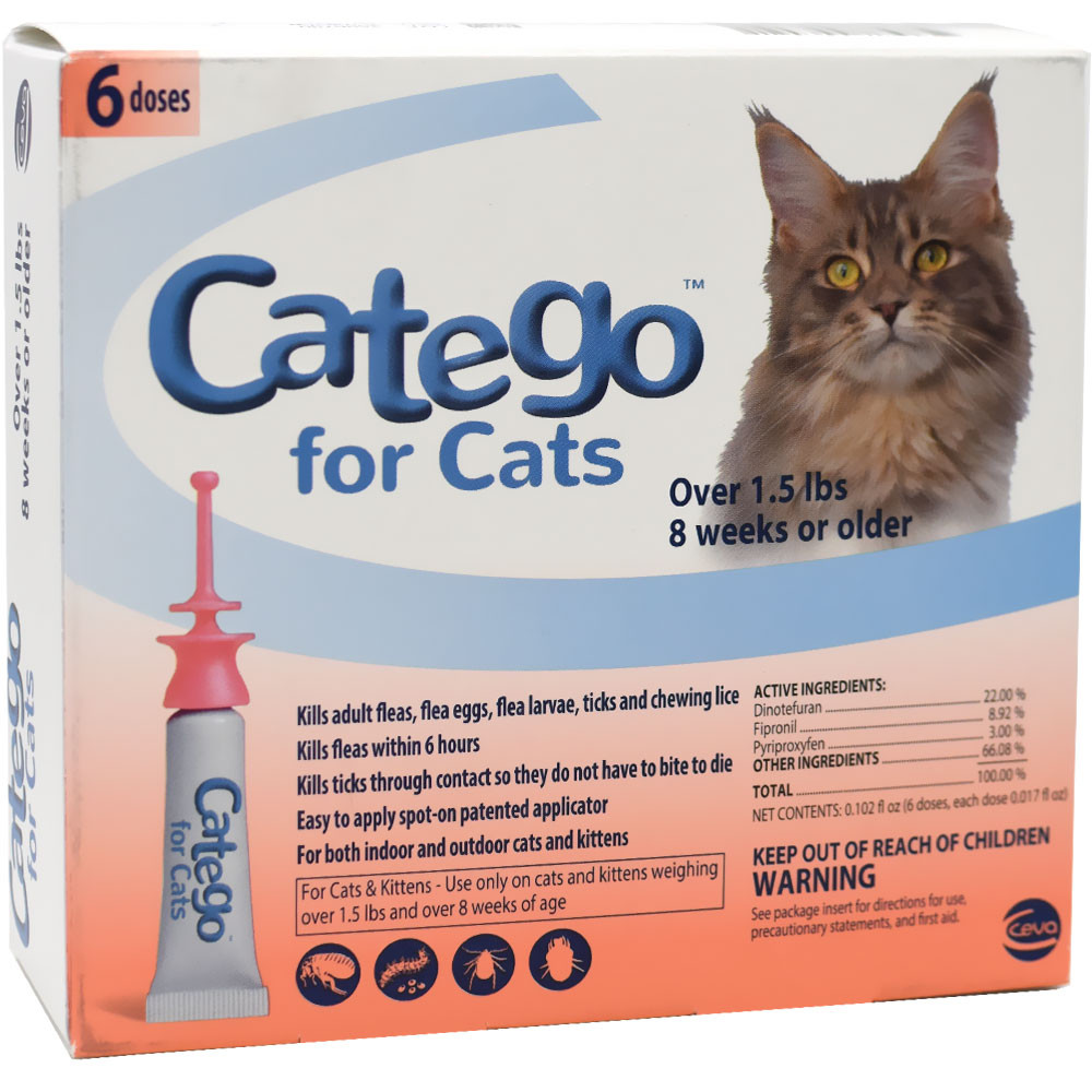 Catego Flea & Tick for Cats Over 1.5 lbs 6 Month