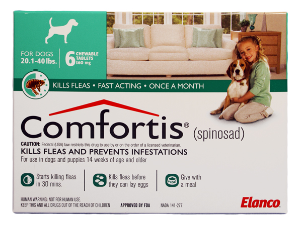 comfortis flea tick dogs