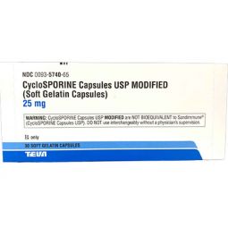 Cyclosporine 25mg 30 Capsules (Atopica Alternative)
