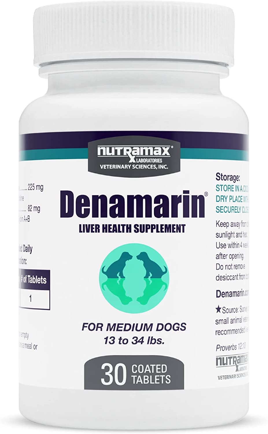 Denamarin for Medium Dogs With SAdenosylmethionine (SAMe) and