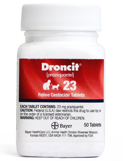 Droncit Feline 23 mg (praziquantel) per tablet