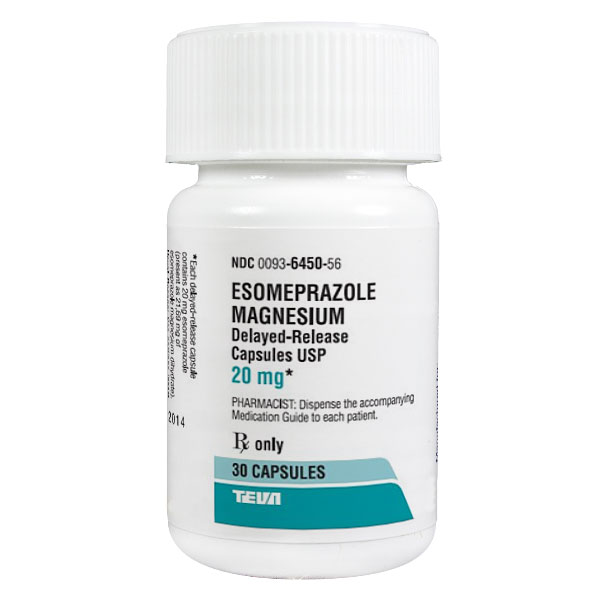 Esomeprazole Magnesium 20mg 30 Count