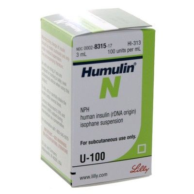 Humulin N Insulin 100 Units Ml 3ml Vial Humulin N Insulin 100 Units Ml 3ml Vial