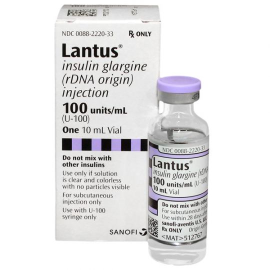 Lantus Insulin Vial 100 U Ml 10 Ml