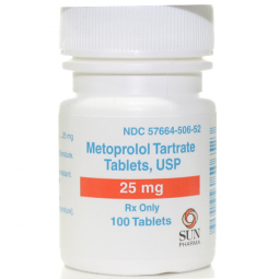 Metoprolol Tartrate 25 mg 100 Tablets
