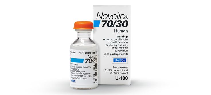 Novolin 70/30 ReliOn 100 units/mL, 10mL Vial