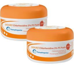 Douxo Chlorhexidine 3% PS Pads 2 Pack (60 Pads)