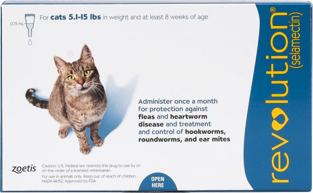 Revolution For Cats 5.1 to 15 lbs (3 Month)