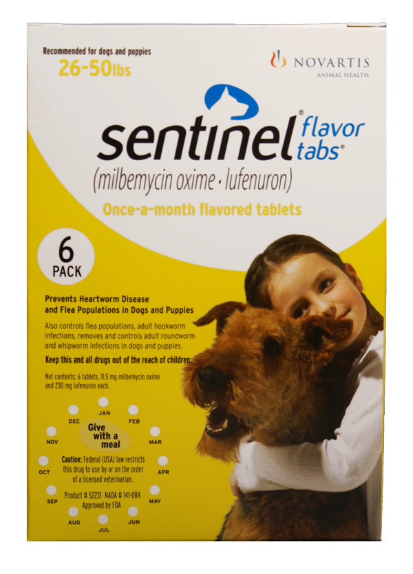 Sentinel discount flea pills