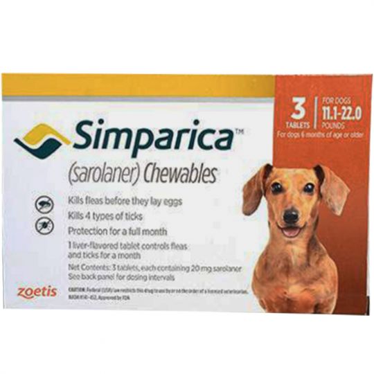 simparica sarolaner chewables