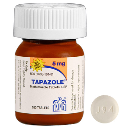 tapazole 5mg per tab per tab