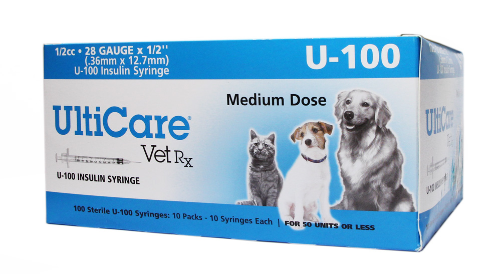 U 100 Insulin Syringe 1 2cc 28 Gauge 1 2 Medium Dose 100 C