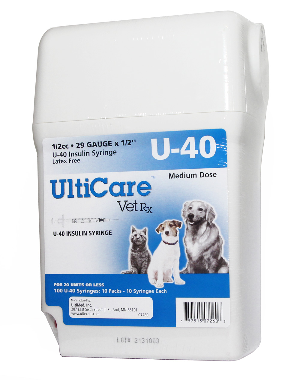 Ultiguard U 40 Syringes 1 2cc 29 Gauge 1 2 Medium Dose Ultiguard U 40 Syringes 1 2cc 29 Gauge 1 2 Medium Dose